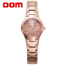 DOM 2017 New Fashion brand Metal Strap Crystal Quartz Women Watches Ladies Dress Watches Female Casual Watches