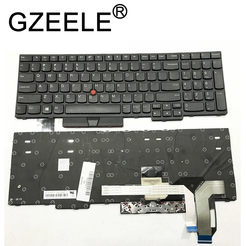 

GZEELE NEW English US Keyboard for Lenovo FOR Thinkpad FOR IBM E580 L580 E585 keyboard