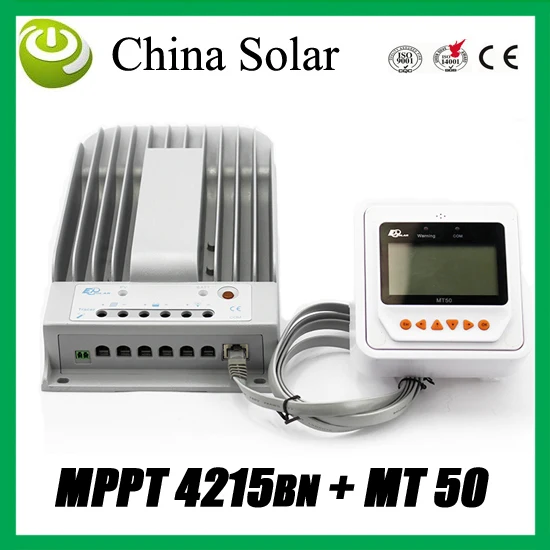 

MPPT Solar Charge Controller 4215BN+ MT50 Display Remote,40Amps solar panel charge Regulator