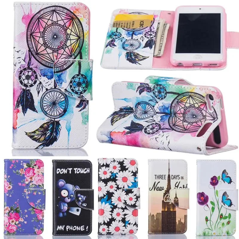 For Coque Ipod Touch 5 Flip Cases For Girls Leather Wallet Phone Case For Ipod  Touch 6 Case Card Slot Dream Catcher Cover Stand - Mobile Phone Cases &  Covers - AliExpress