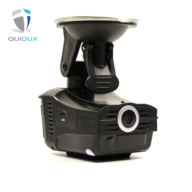 QUIDUX 3 в 1 Многофункциональный Радар Детектор 720 P HD Dash Cam с + GPS предварительного