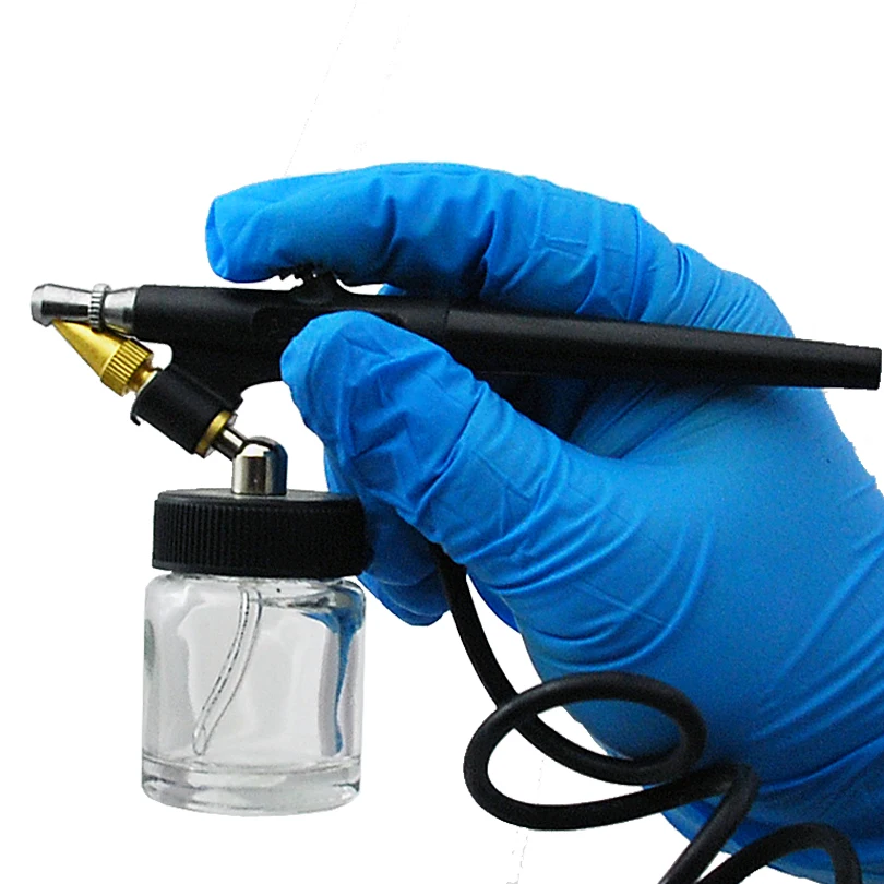 

Colopaint Economy Single Action 0.8mm Airbrush Set External Mix Siphon Feed Airbrush AB-138