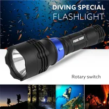 High Quality Underwater 500M 5000LM XM-L T6 LED Diving Flashlight Waterproof Torch