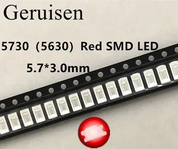 

5630/5730 SMD/SMT Red SMD 5730 LED Surface Mount Red 2.0~2.6V 620-625nm Ultra Birght Led Diode Chip 5730 Red