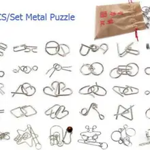 30 шт. в наборе IQ металлическая головоломка для запутывания магический провод головоломки Пазлы игра для взрослых детей