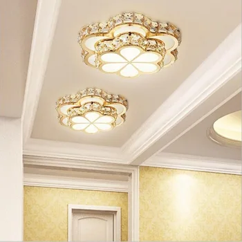 

New Fashion flowers LED Chandeliers led lamps new Pendant lamp Gold K9 crystal Chandelier High-power led lustre light Chandelier
