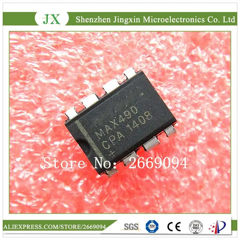

50PCS MAX490CPA DIP8 chip RS422 / RS485 transceiver 2.5MBPS 5.25V DIP-8