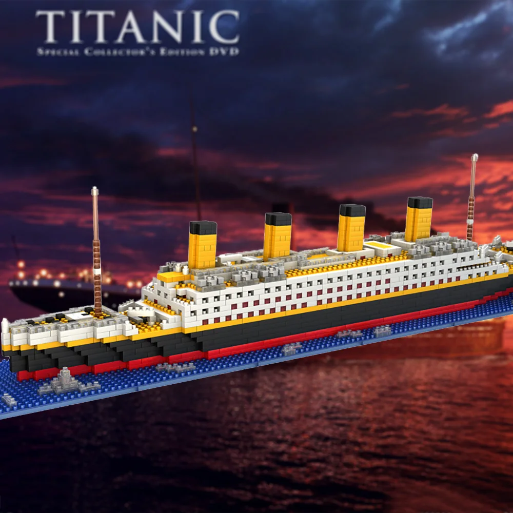 

1860pcs Mini Nano Micro Building Blocks Titanic Model Particles Blocks Miniature Building Blocks Toys DIY Ornament Kids Gifts