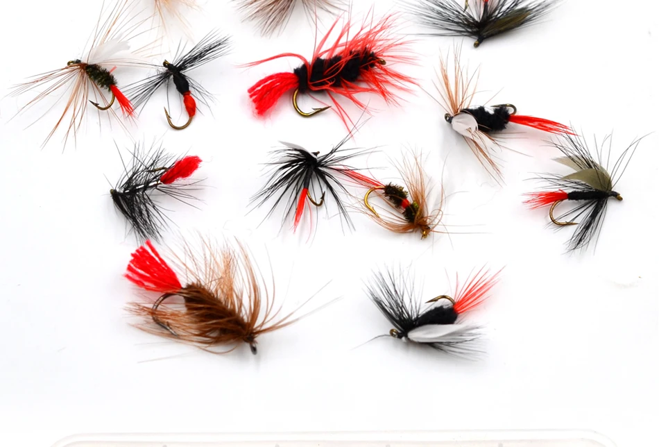 6 x MINI MUDDLER SOLDIER Dry Minnow Trout Fly Fishing Flies Size 10 Hook 