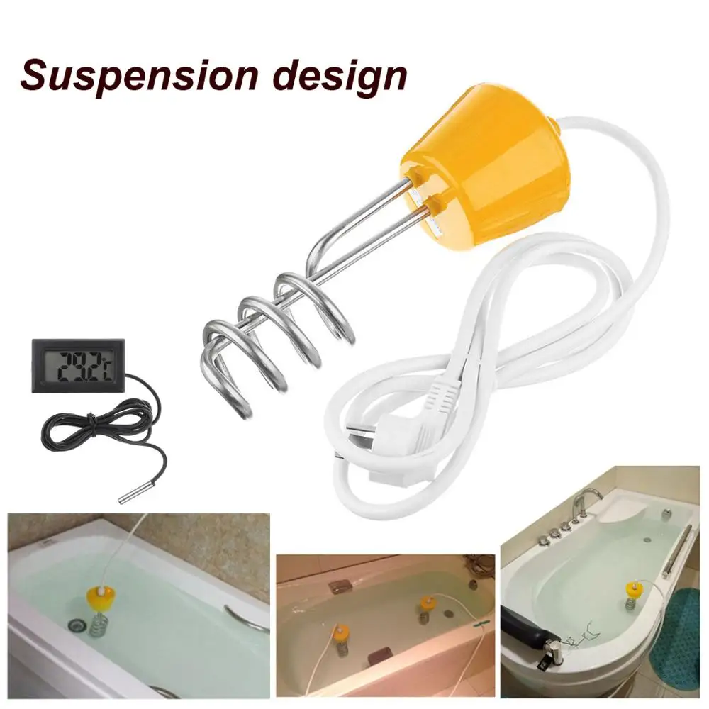 220V 2500W 3000W Electricity Immersion Water Heater Element electric water heater Boiler Portable Water Heating rods For Inflatable Swimming Pool