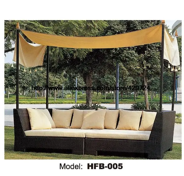 Sofá cama de ratán jardín tumbado cama Chaise Longue vacaciones playa ratán  sofá tumbona terraza sofá balcón sofá|outdoor sofa|rattan sofasofa lounger  - AliExpress