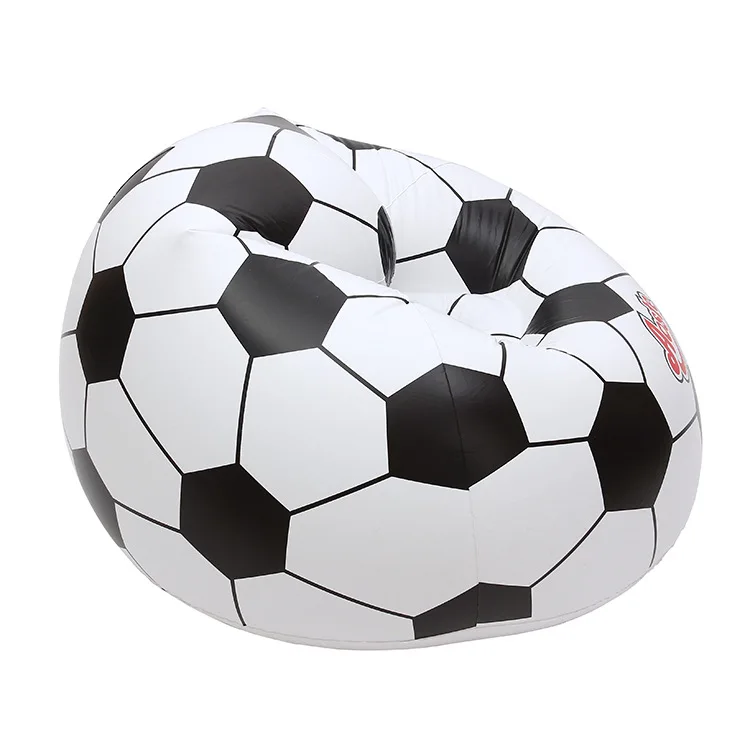 Factory direct inflatable football sofa environmental pvc loungers outdoor inflatable seat sofa