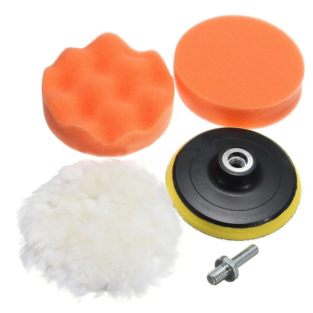 KSOL 5pcs sponge ball polishing polishing pad round 5"in Grinding