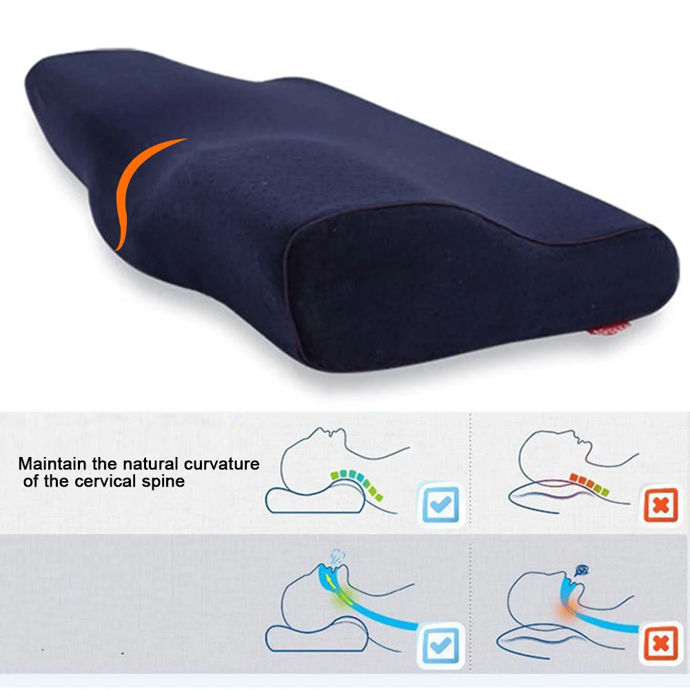 В форме бабочки постельные принадлежности Ортопедическая подушка "с памятью" подушка для шеи Ортопедическая подушка для шеи здоровье и гигиена медленный отскок спальные подушки