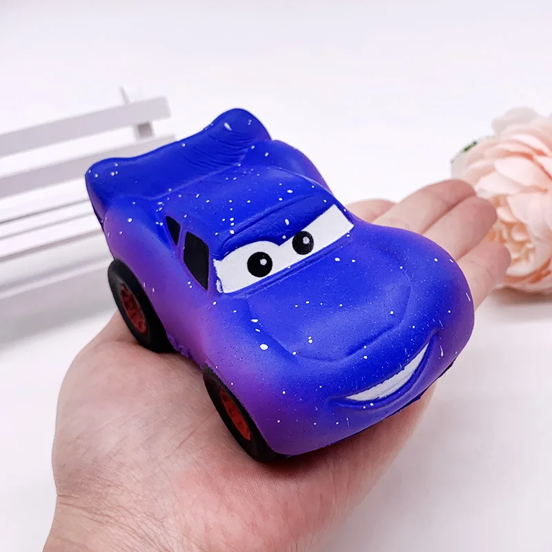

20pcs squeeze cute blue car squishy pu toy slow rising soft toy kids boy gift wholesale FREE SHIPPING .10*6.3cm