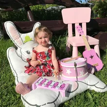 Кролик в форме лисы детские напольные ковры детское ползающее одеяло хлопок ребенок мягкий ковер с рисунком игровой ковер Детская комната украшения подушки