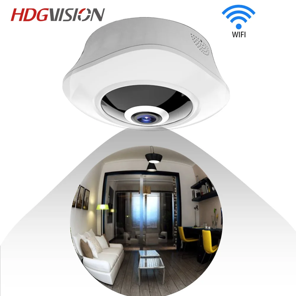

HDGVISION HD 1.3MP 3.0MP FishEye Two Way Intercom IP Camera VR Smart 360 Network Surveillance Home Protection CCTV Camera