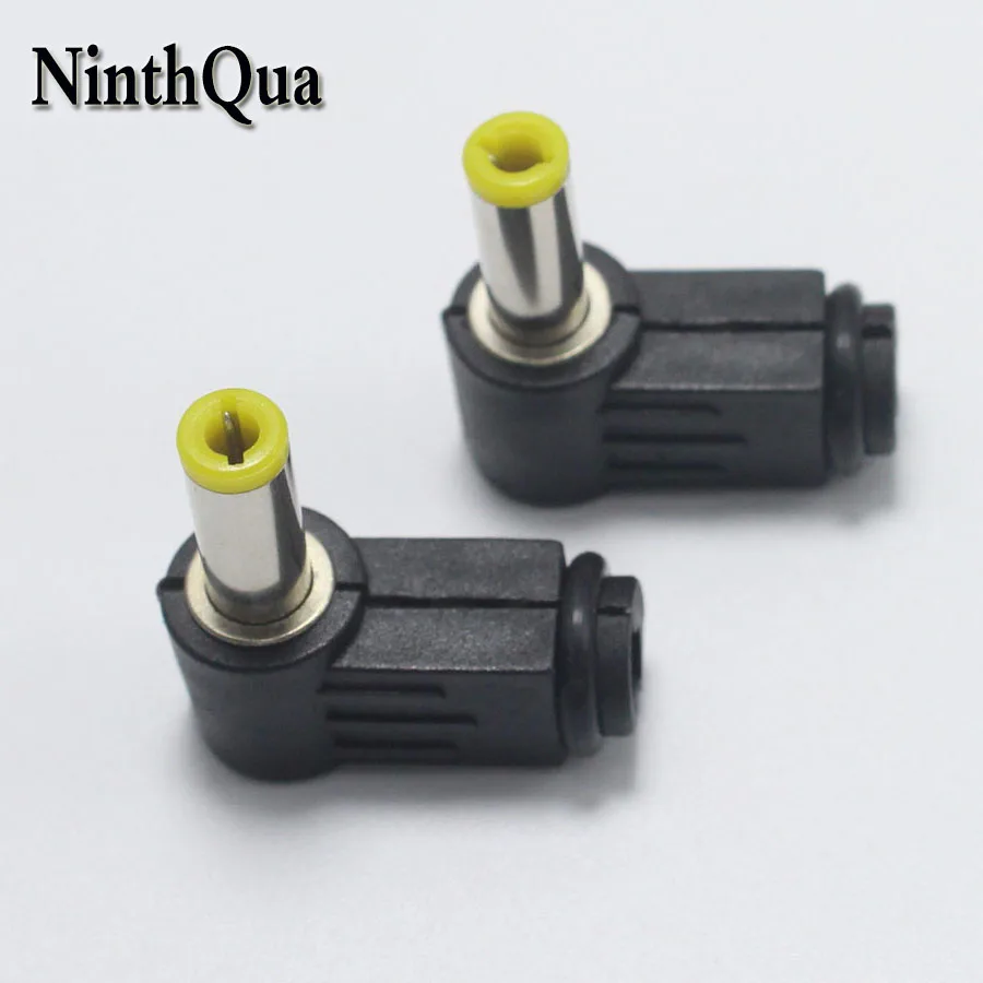 

5pcs 5.5*2.1 / 5.5*2.5mm Male DC Power jack Plug Connector Right Angle Welding Electrical Plugs Audio DIY Parts Yellow Head