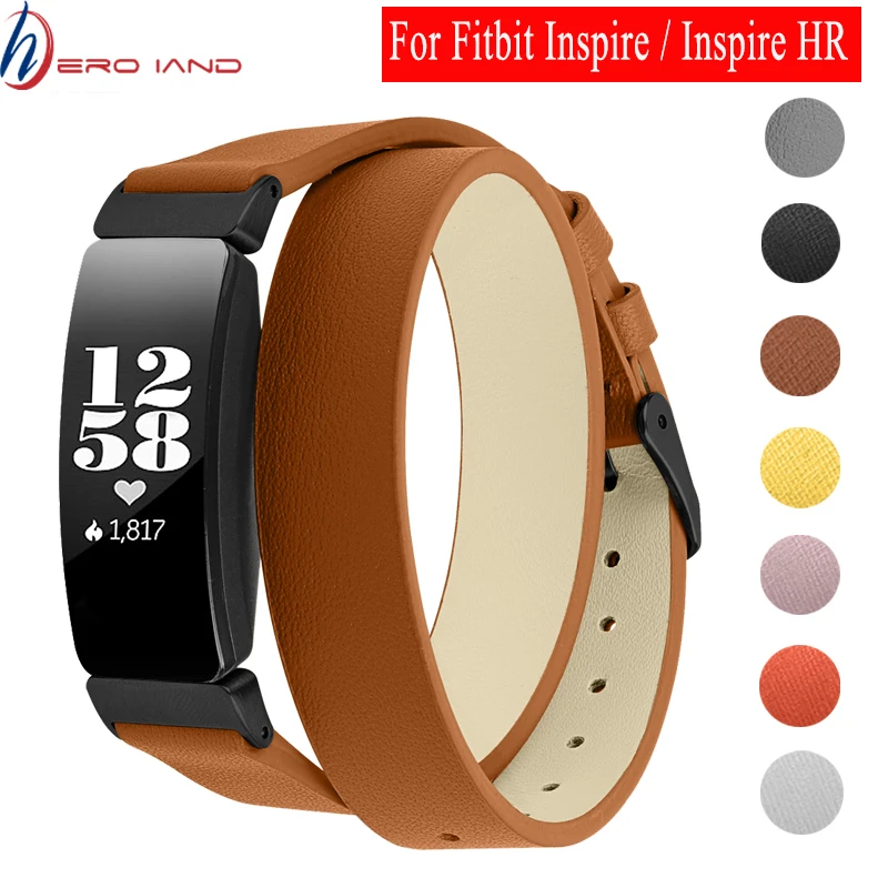 de cuero genuino para Fitbit Inspire HR, pulsera de envoltura, accesorios para Fitbit Inspire Fitness Tracker|Accesorios inteligentes| - AliExpress