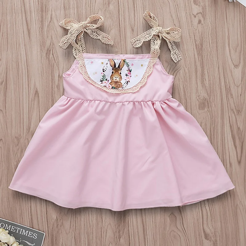 

Baby Girl Suspender Dress Girl Dress Children Girls Fashion Cute Rabbit Clothing Cotton Infant Kids Clothes 2019 New Summer