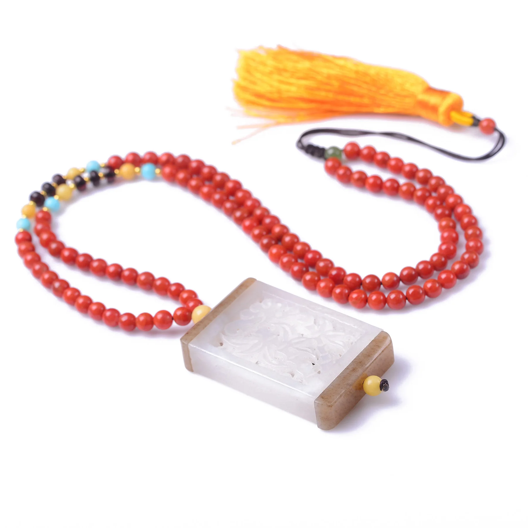 

Handmade Authentic Hetian Crystal Necklace Pendants