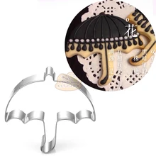 10 шт. зонтик из нержавеющей стали резак для печенья, мастики формочка для десерта декоративное печенье штамп высечки инструмент patisserie