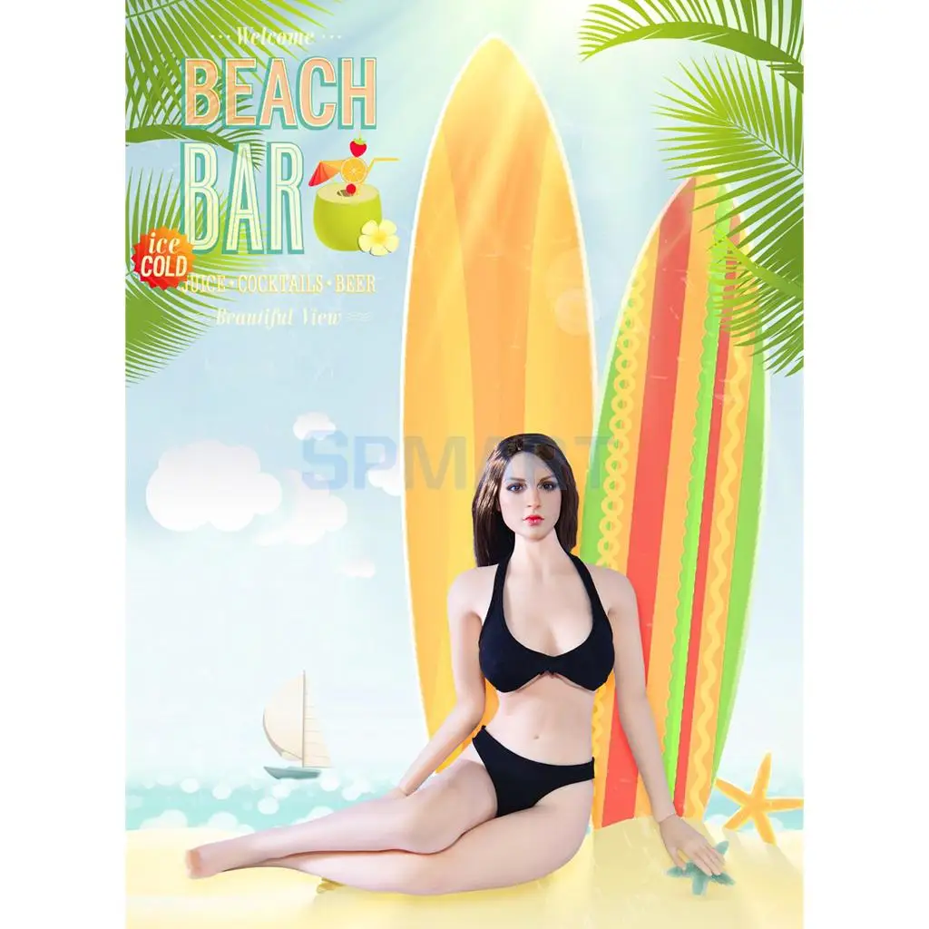 2 Sets 1/6 Scale Bikini Bra Briefs Set for 12'' Female Action Figure Body Hot Toys Phicen Kumik Cy Girls Accessories