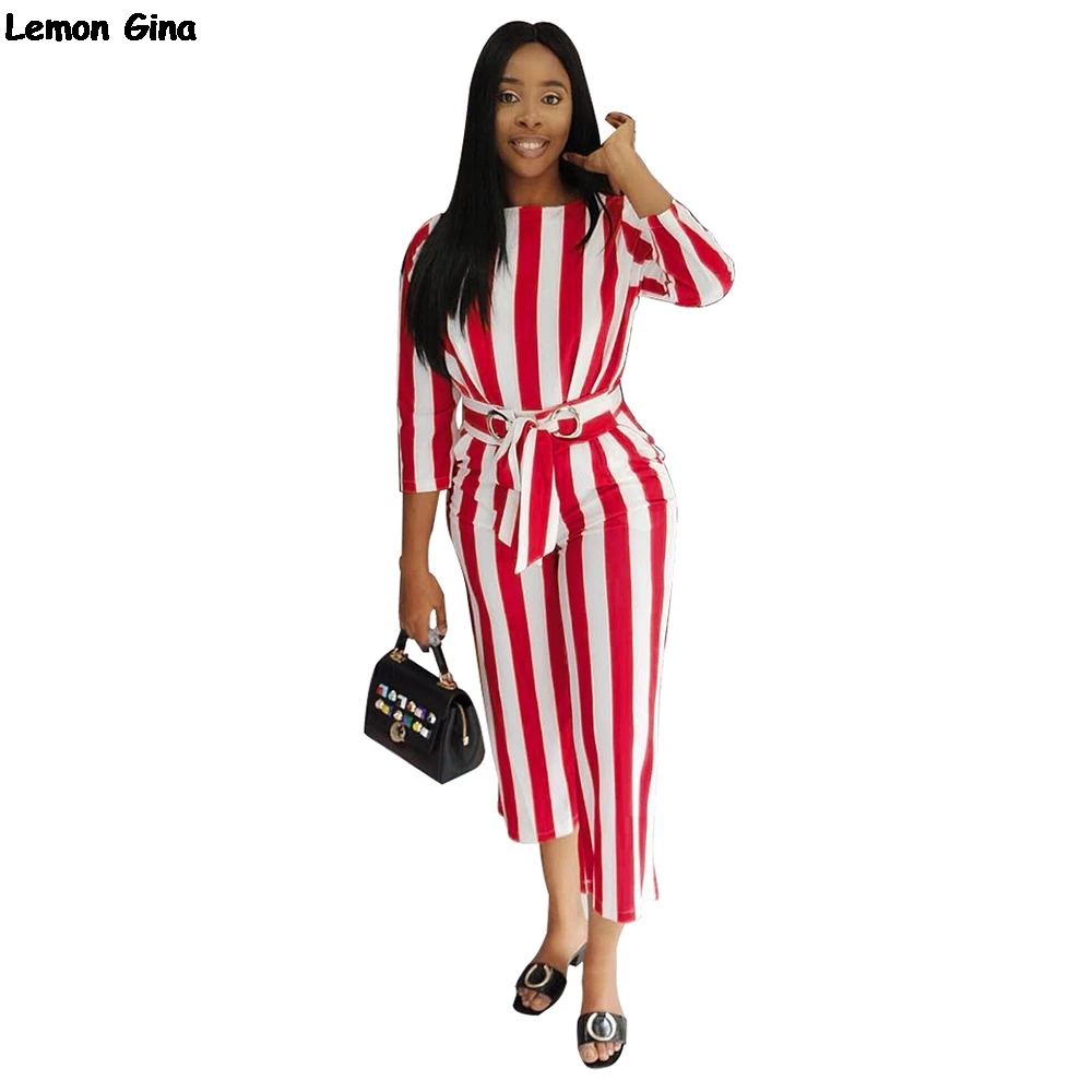 Ceintures Droite Blanc O Rayures Rouge Longues Combinaisons Taille À Manches cou A8267 Barboteuses Haute Pantalon Moulante Tenues Capris Hiver Yqpv7wq