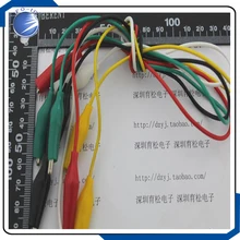 5 шт./партия, зажим для аллигатора, провод для кабеля, 5 упаковок, зажим для аллигатора, двуглавый Тестовый Кабель, провода, электрические провода