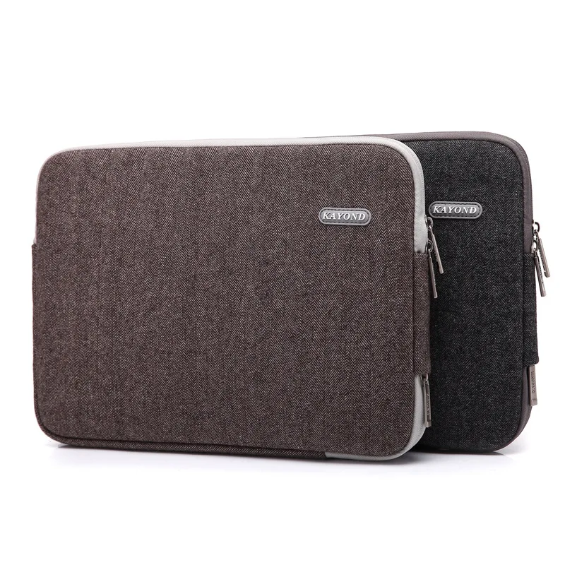 

2018 New Kayond Laptop Sleeve Bag Canvas Case11"13"14"15"17" For Macbook Air Pro iPad Pro 12.9 Surface Pro Bag Dell XPS 13 Bag