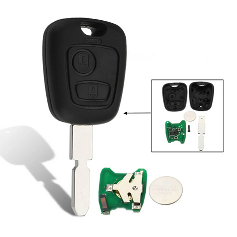 

New 2 Buttons Remote Key Mhz 433 For Marking car Keyless Entry 46 Chip Happy New Year Dropshiping