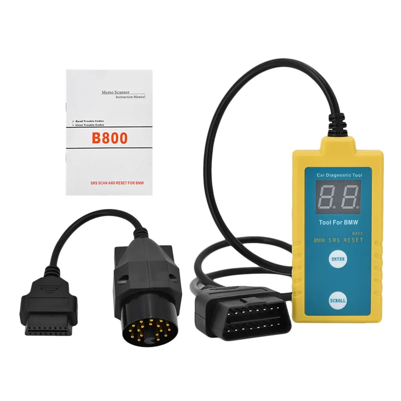 B800 SRS сканер для подушек безопасности Сброс OBD2 диагностический инструмент для BMW Fit E36 E46 E34 E38 E39 автомобильный инструмент для ремонта подушки безопасности автомобиля