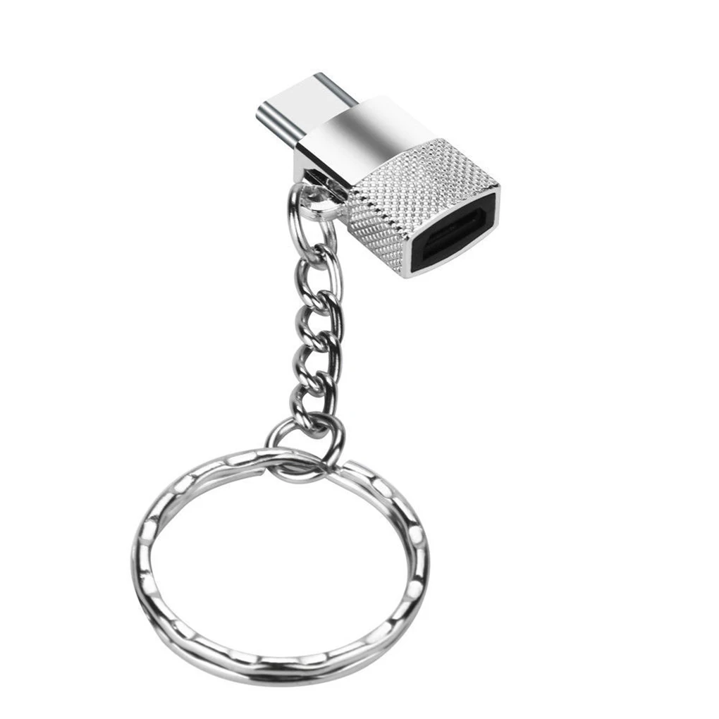 Мини-смартфон Micro USB порт для type-c порт адаптер портативный цинк конвертер сплавов брелок - Color: NO.3