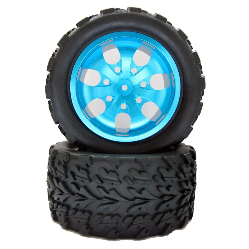 

4Pcs 1:10 88016 Big foot tire truck tire For 94108 94111 94188 HPI small F FS Aluminium alloy wheel ST88141