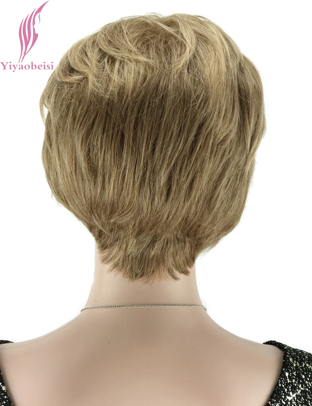 Yiyaobess 6inch Natural Highlights Short Blonde Wig Synthetic Afro Hair Straight Wigs For Black Women Free Shipping Yiyaobess 6inch Natural Highlights Short Blonde Wig Synthetic Afro Hair Straight Wigs For Black Women Free Shipping