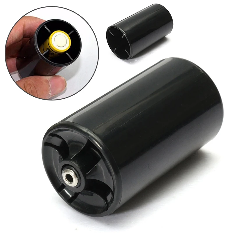 4pcs Black New Battery Adaptor Case AA 2A to D size Battery Converter Holder type LR20