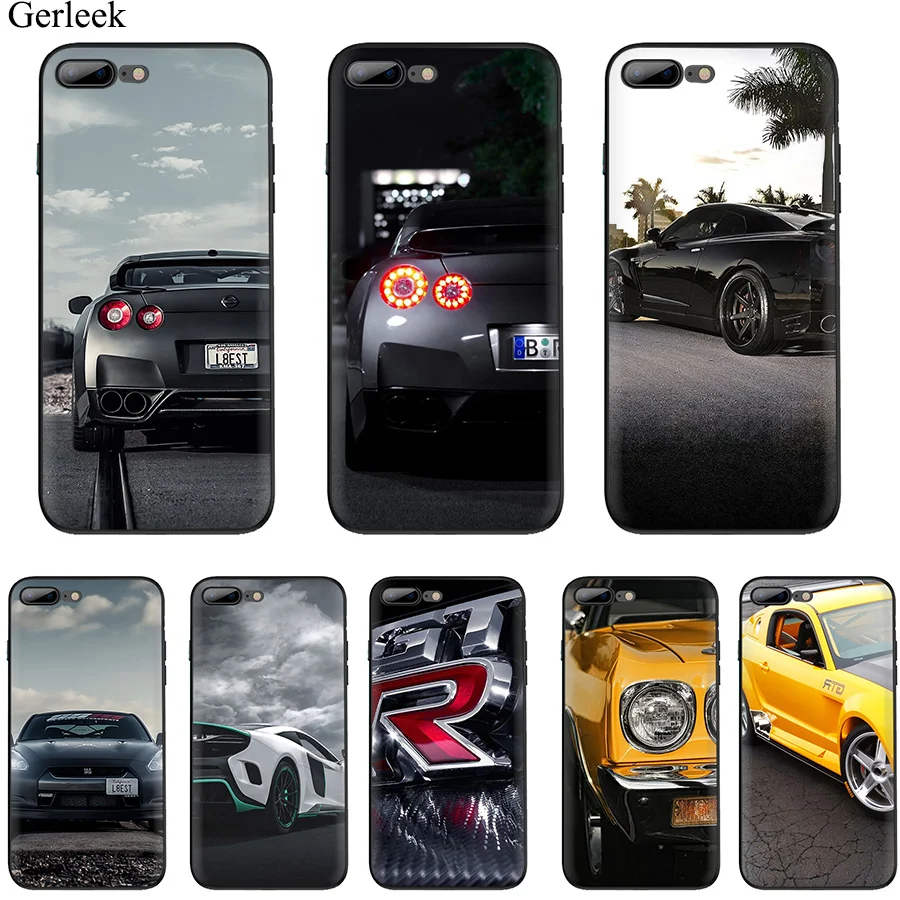 GTR автомобильный чехол для мобильного телефона iPhone 11 Pro X XR XS Max 6 6s 7 8 Plus 5 5S SE