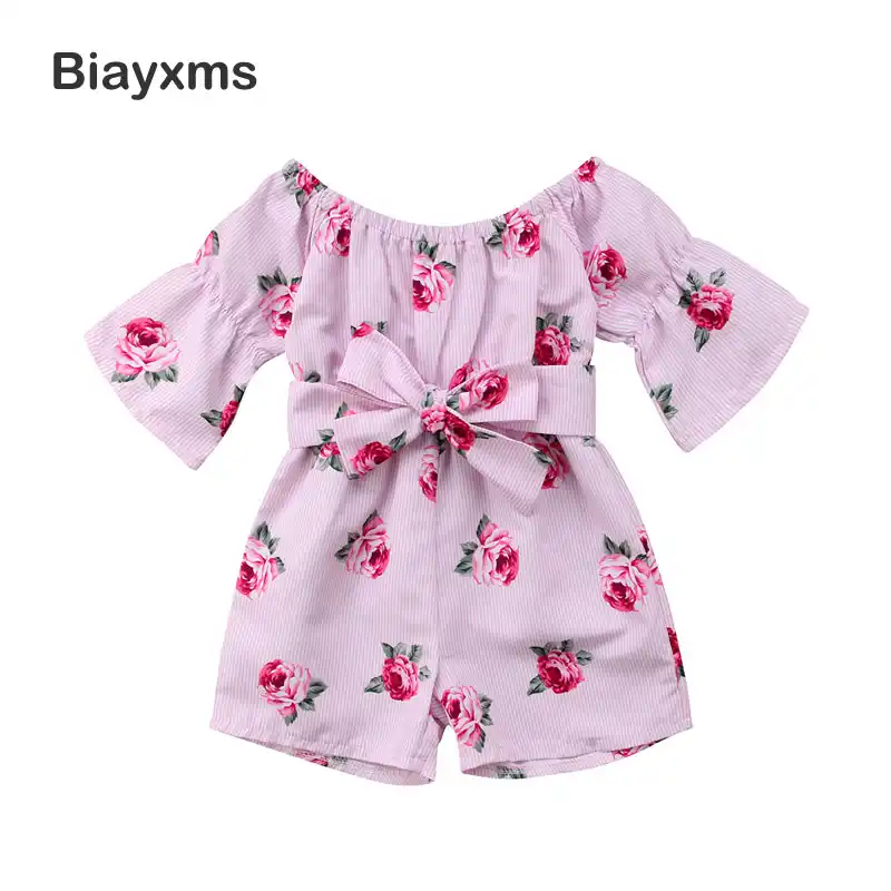 baby girl floral jumpsuit