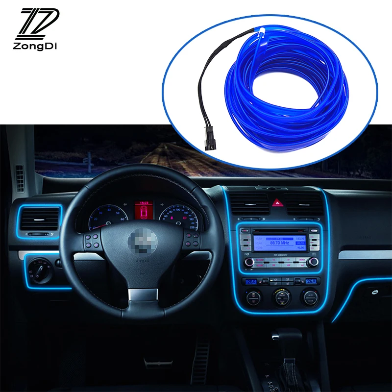 

ZD Car Decorative Atmosphere Lights Strips For Skoda octavia a5 a7 fabia Ford focus 2 3 ranger Toyota rav4 corolla accessories