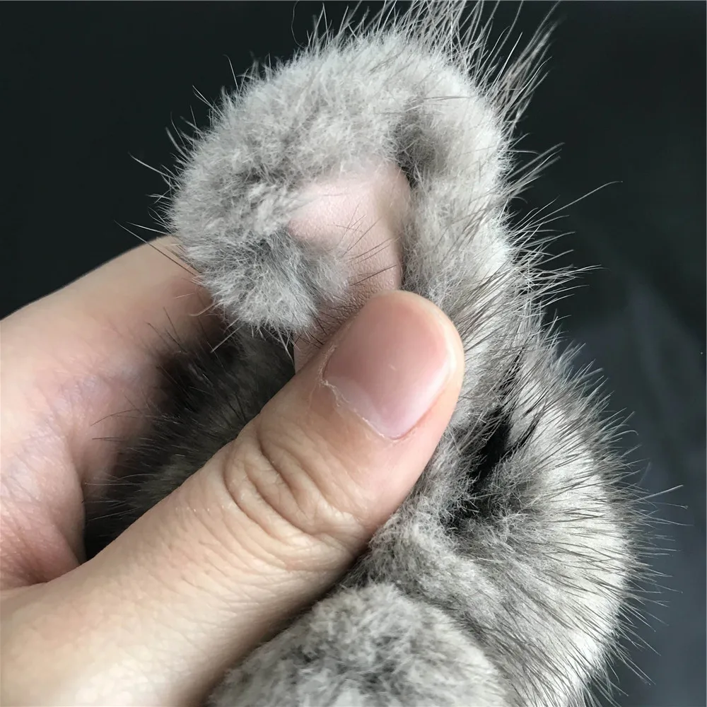 Magicfur W Хрустальный бриллиант милый кролик из натурального меха норки кукольный