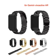 4 цвета Классический металлический ремешок из нержавеющей стали для Garmin Vivoactive HR ширина 23 мм ремешок для часов Garmin высокое качество