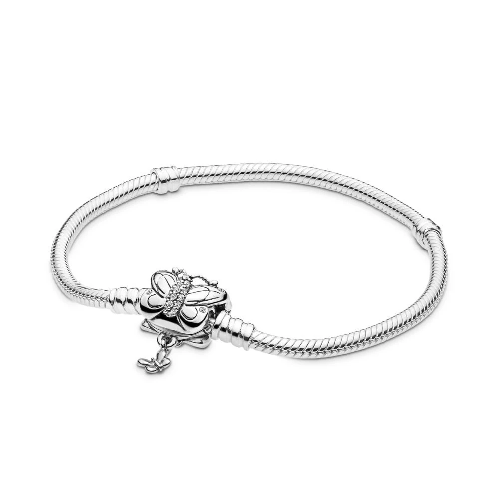 

2019 Spring 925 Sterling Silver Moments Decorative Butterfly Clasp Europe Original Bracelet Fit Bead Charm Bangle DIY Jewelry