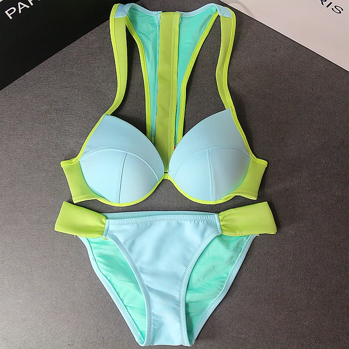 

STAR MENG american brands have sports bikinis BIKINI Y shape steel gather spa swimming suit