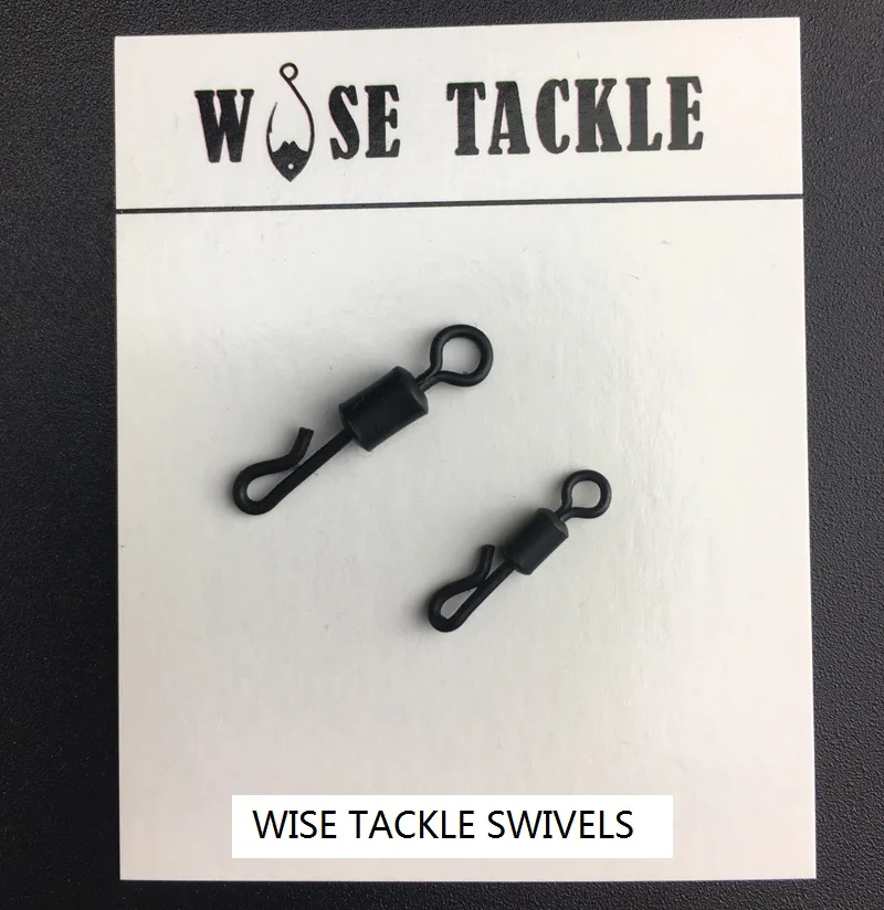 

Wise Tackle Quick Change Swivel in Anti Glare Colour- Size 4,7 ( UK size 8,11 ) - Fit Safety Lead Clips-Carp Terminal Tackles