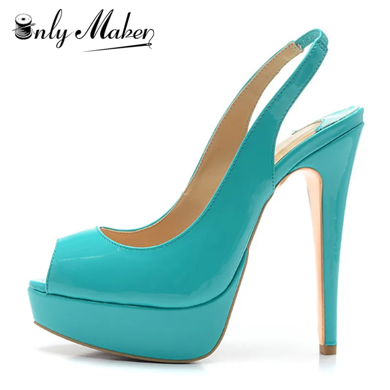 teal coloured heels