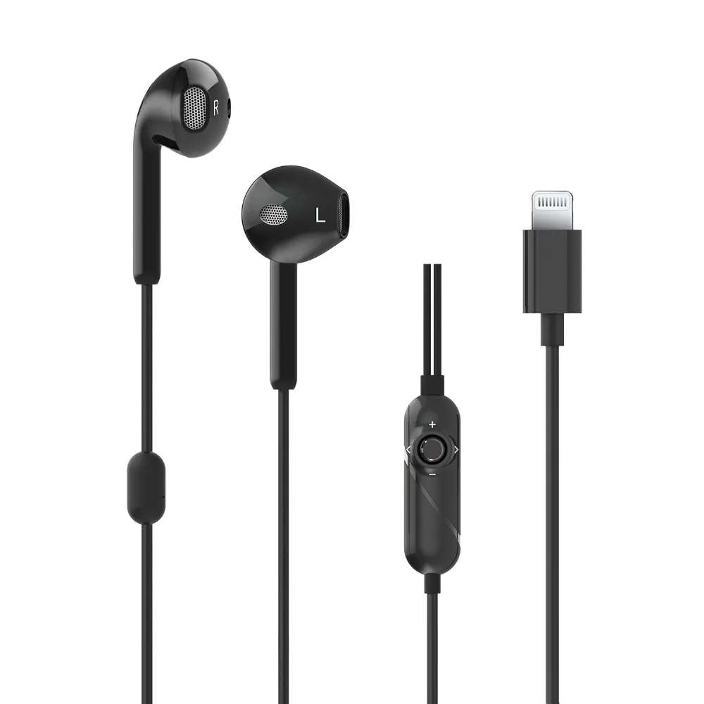 Wholesale Light ning Wired Digital Audio Earbuds 3D Surround Sound