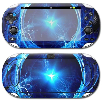 

Free drop shipping for blue popular design skin sticker for PSVITA 1000 front and back decals #TN-PV1000-0439