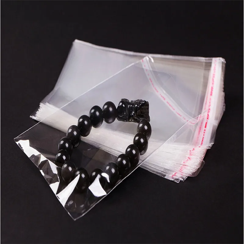 100 шт 15x2 2 см/25х40 см Прозрачные целлофановые полиэтиленовые пакеты упаковка