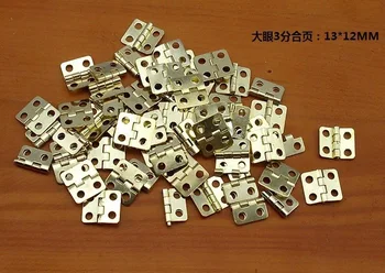 

100pcs Mini Cabinet Drawer Butt Hinge(Size:13mm*12mm)