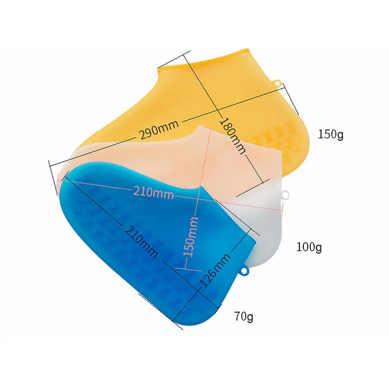 Многоразовые силиконовые чехлы для обуви Водонепроницаемые нескользящие носки для дождя Защита для обуви эластичные для взрослых/детей Защита в помещении